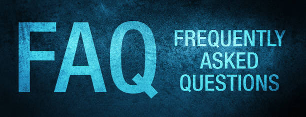 faq frequently asked questions isolated on special blue banner background